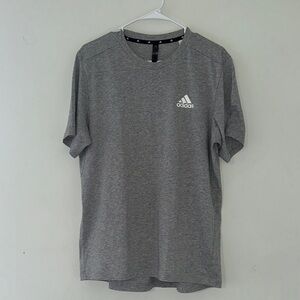 Adidas Men's Heather Gray Short Sleeve Tee